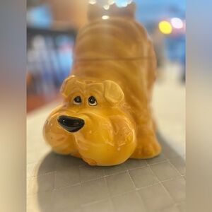 Vintage 90's Savoy Ceramic Puppy Cookie Jar